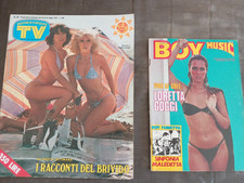 2 RIVISTE CON ARTICOLI SU LORETTA GOGGI - SORRISI E CANZONI 1978 + BOY MUSIC 81