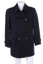 Giacca McGregor Caban Peacoat due file misto lana 48 blu scuro