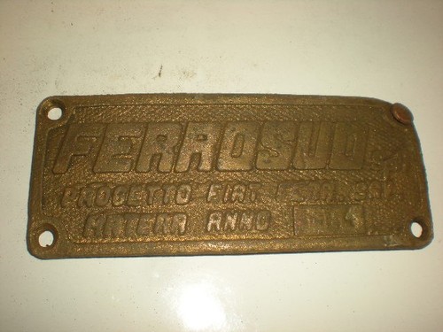 Targa ferrosud 1984 in - ,