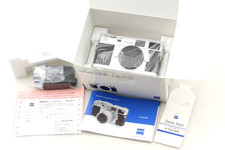 ⏯️ [Scatola INUTILIZZATA] Corpo fotocamera Zeiss Ikon ZM pellicola telemetro argento Leica M GIAPPONE