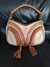 JOHN GALLIANO Vintage Borsa Tela E Pelle 