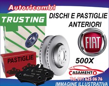 DISCHI E PASTIGLIE ANTERIORI FIAT 500 X 1.6 MTJ 88 KW DAL 2015 IN POI