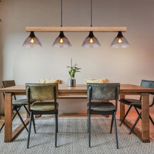 Lampada a Sospensione di Legno