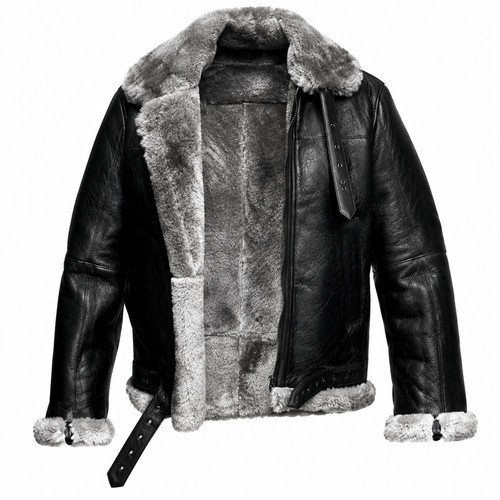 Giacca uomo pelle shearling - pelle, di
