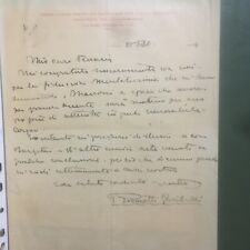 Lettera interamente manoscritta con Autografo di Ricciotti Garibaldi - 1904