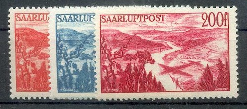 Saar 1948 252 254 set - 252-254, posta