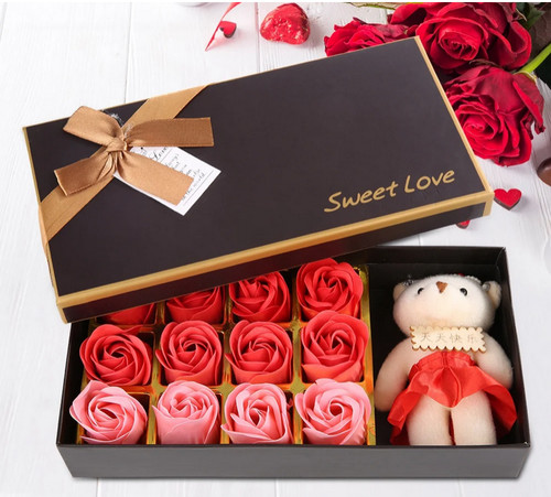 Rose rosse sapone - rosse,