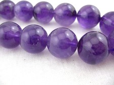 PIETRE DURE FILO SFERE AMETISTA PER BIJOUX DIAMETRO 11mm gr.150