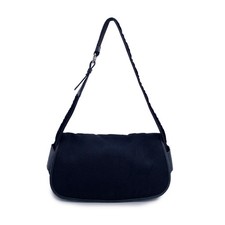 Borsa a tracolla in tela nera