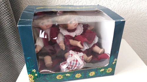 Pair porcelain dolls - pair, of