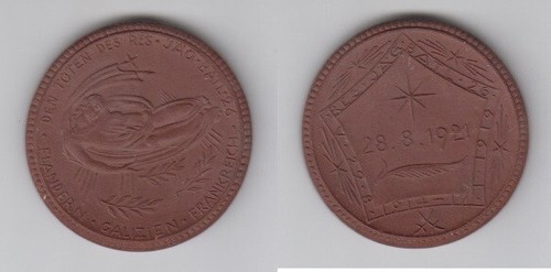 Medaglia porcellana - medaglia, in