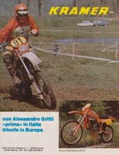 advertising Pubblicità-MOTO KRAMER MKS ER 50 1981 A.GRITTI MOTOITALIANE ENDURO