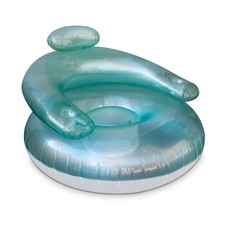 Galleggiante gonfiabile per piscina con sedia a bolle - Teal L90416T