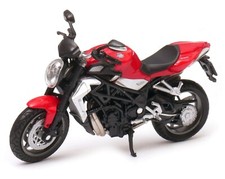 MV Agusta Brutale 990R Modello Moto Sportiva Italiana Giocattolo Rosso Diefuso 1:18