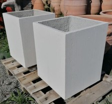 Offerta n 2 vaso vasi alti fioriera cm 40x40x53 vasca cemento arredo giardino