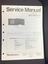 Technics SB-R200 K MC Manuale