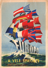 de415 cartolina pubblicitaria  a vele spiegate europa