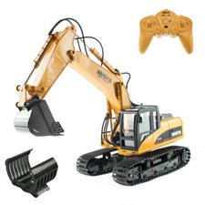 Escavatore Radiocomandato Hui Na 1550 Scala 1:14 15Ch 2.4 Ghz + Pinza