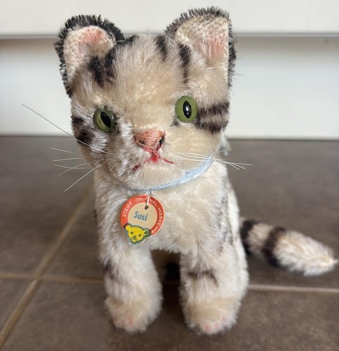Vintage steiff susi tabby cat - steiff,