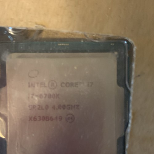 Intel core 6700k - core, ghz