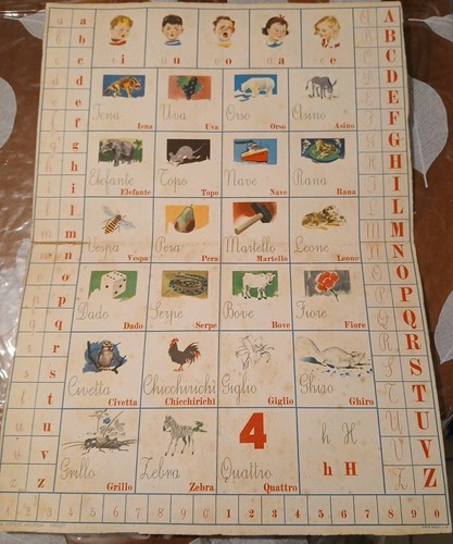 Alfabetiere vallecchi vintage - alfabetiere,
