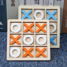 GIOCO DA TAVOLO TRIS IN LEGNO TIC TAC TOE PER BAMBINI GIOCHI EDUCATIVI