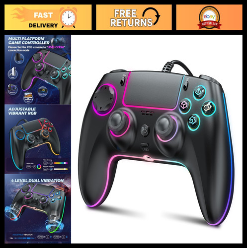 Rgb wired game controller - controller, for
