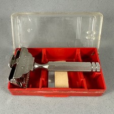 GEM Made in England Safety Razor with Case - Vintage