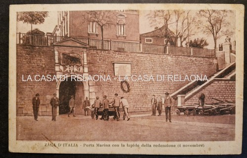 Cartolina zara italia porta - d'italia,