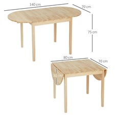 Tavolo a goccia in legno