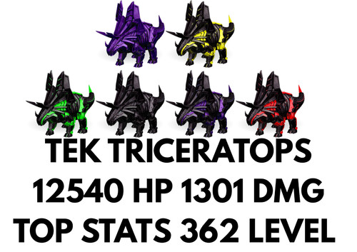 Tek triceratops 1301 dmg - triceratops,