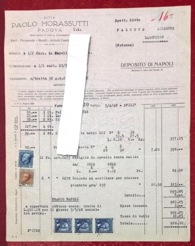 Fattura paolo morassutti - fattura,