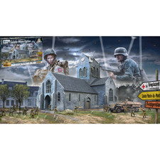 BATTLE OF NORMANDY SAINT-MERE-EGLISE 6 JUNE 1944 KIT 1:72 Italeri Kit Diorami Mo