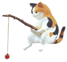 Cat Fishing Statue Decor