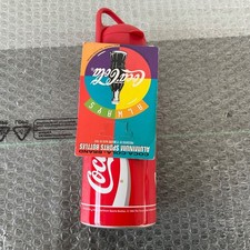 borraccia in acciaio inossidabile  1995 coca cola sports Flask alu bottle *43