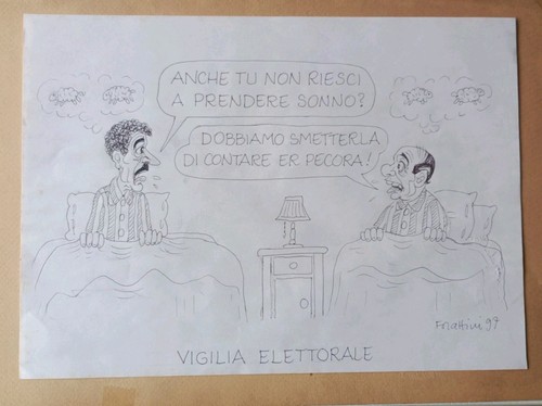 Giorgio forattini vignetta - giorgio,