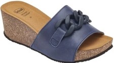 Dr SCHOLL ciabatte zatteroni sandali eleganti RAVELLO ZEPPA 1 fascia CATENA BLU 