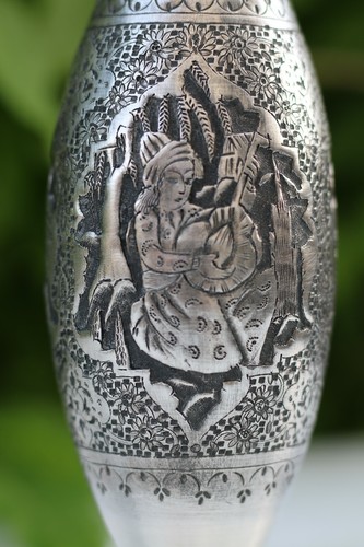 Antico elegante vaso argento