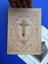 Santino Reliquia Reliquiario Terra Santa Memento Jerusalem Getsemani 2 pezzi