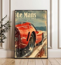 Poster Le Mans 1964 Racing