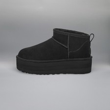 Originale UGG Classic Ultra Mini Platform Nero 1135092-BLK NUOVO