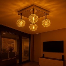 Lampada da Soffitto Luce Sfera Punti Allungabile Cromo Faretto Orientabile
