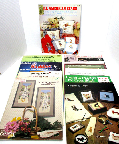 Lotto vintage punto croce - lotto,