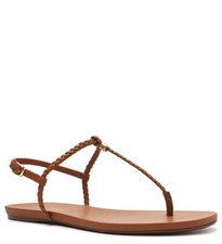 Sandali donna Arezzo misura 8 marroni tanga ecopelle nuovi made in Brazil