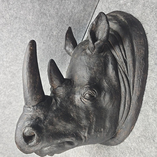 Scultura parete rinoceronte - da,