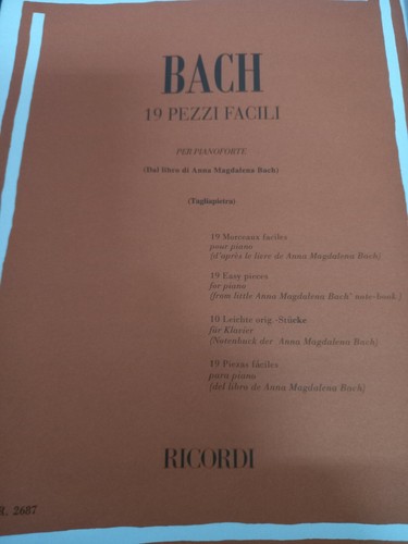 Bach pezzi facili per - bach, 19