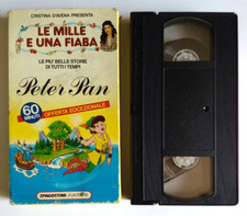 Vhs Peter Pan Le Mille e Una Fiaba Cristina D'Avena Film Animazione (K19FRE)