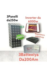Kit fotovoltaico 6kw inverter