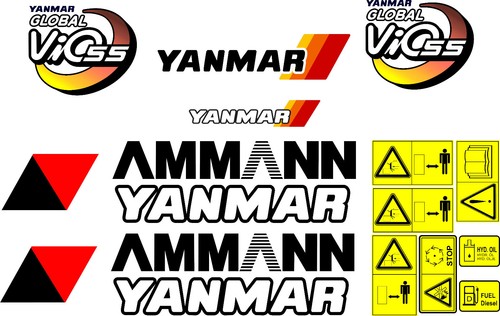 Set adesivi yanmar - set, di