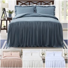 Set copriletto gonna ruffle - set,